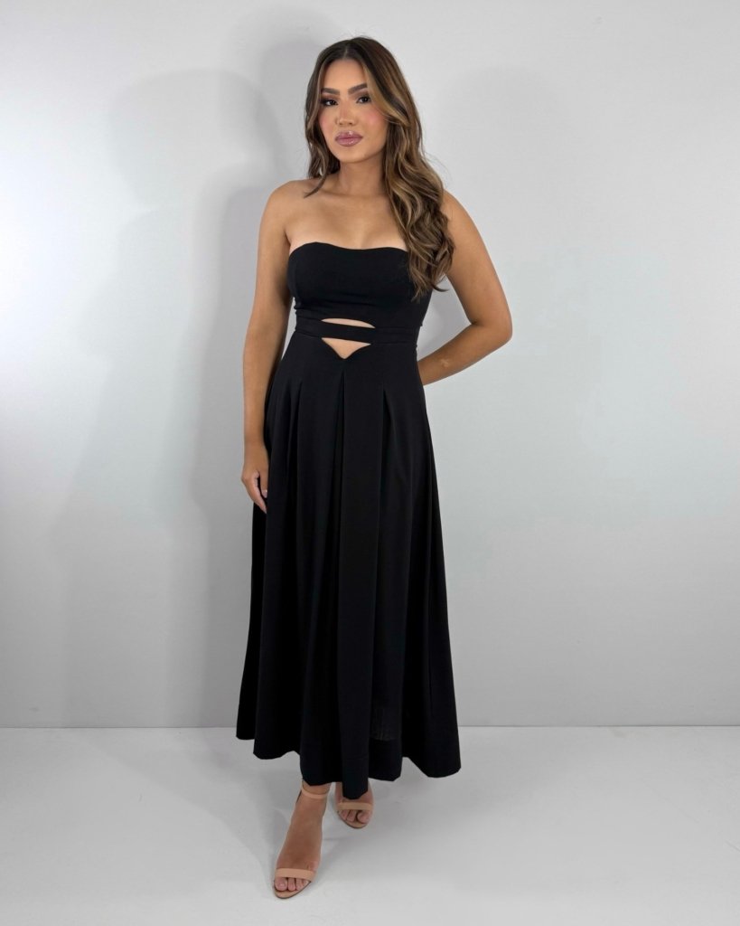 Vestido Maria Flor - Preto