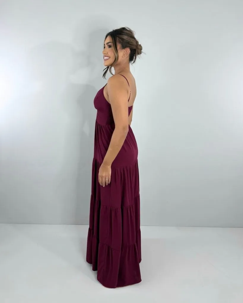 Vestido Cátia - Marsala
