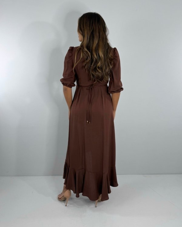Vestido Berenice - Marrom - Imagem 7
