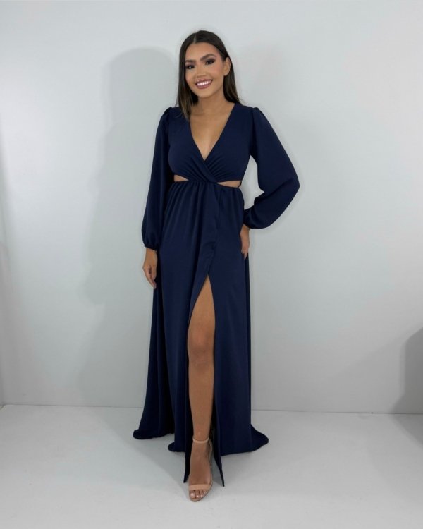 Vestido Magda - Azul Marinho - Imagem 2
