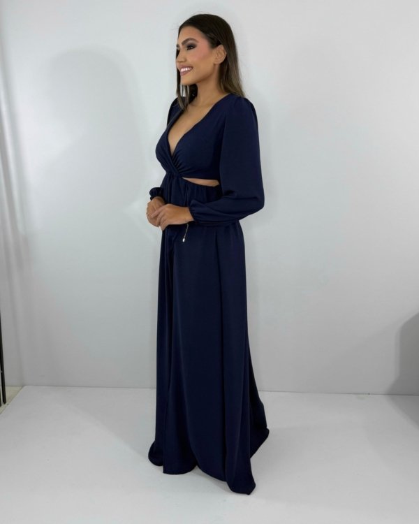 Vestido Magda - Azul Marinho - Imagem 5
