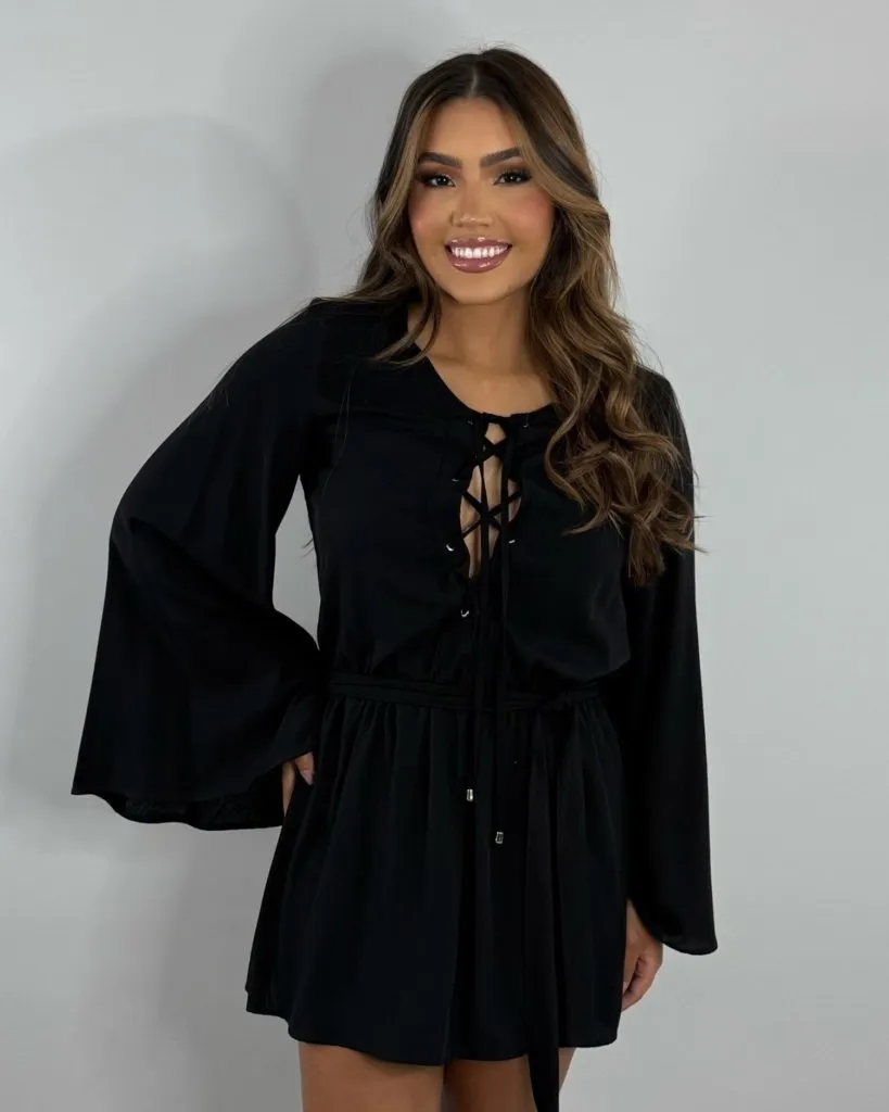 Vestido Glória - Preto