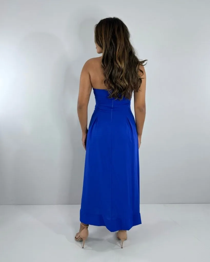 Vestido Maria Flor - Azul Royal