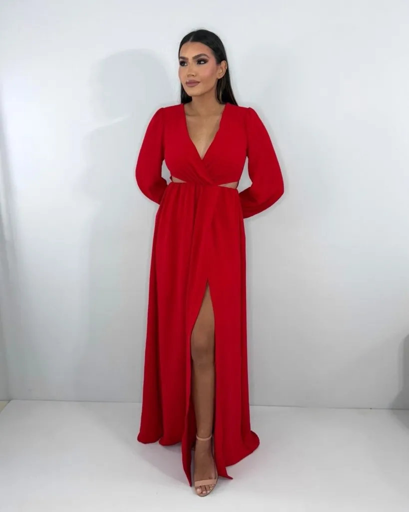 Vestido Magda - Vermelho, foto 3