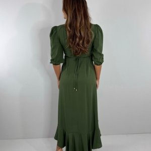 Vestido Berenice - Verde Militar - Image 5