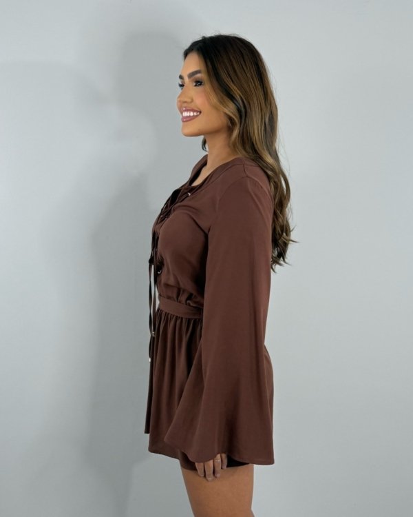 Vestido Glória - Marrom - Imagem 2
