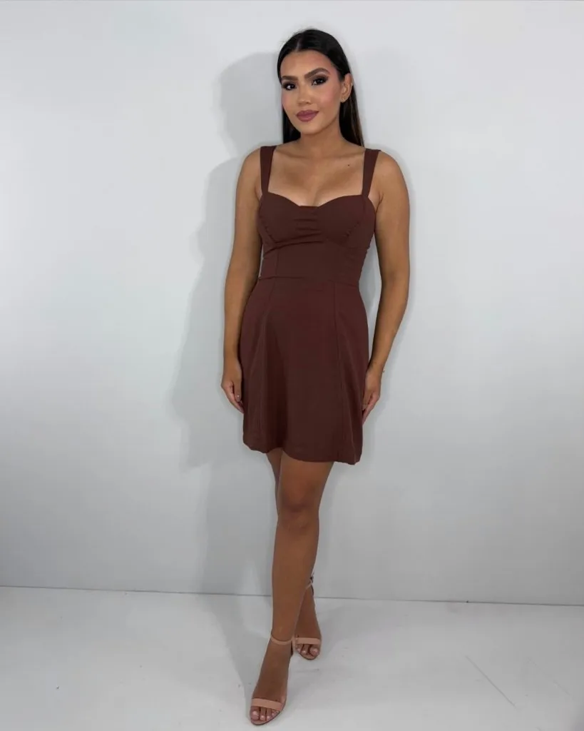 Vestido Malu - Marrom