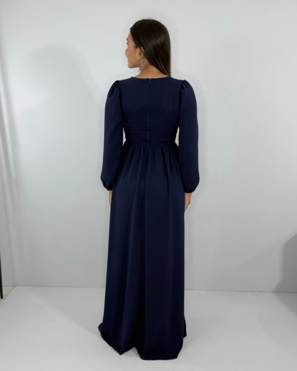 Vestido Magda - Azul Marinho - Imagem 6