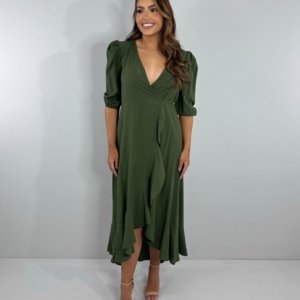 Vestido Berenice - Verde Militar - Image 2