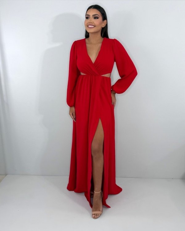 Vestido Magda - Vermelho - Imagem 2
