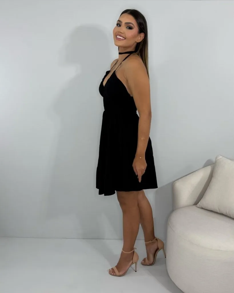 Vestido Sakura - Preto