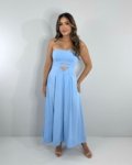Vestido Maria Flor – Azul Serenity