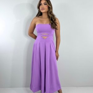 Vestido Maria Flor - Lilás - Image 4
