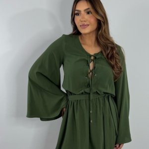 Vestido Glória - Verde Militar - Image 2