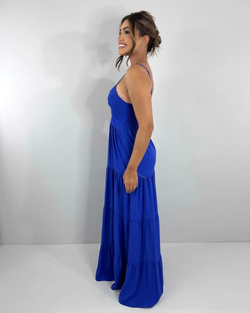 Vestido Cátia - Azul Royal
