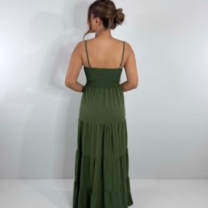 Vestido Cátia - Verde Militar - Image 5
