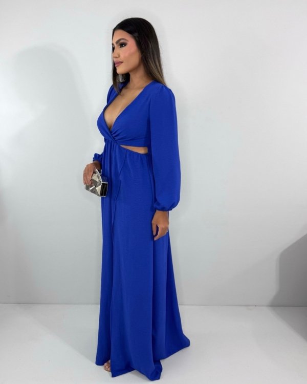 Vestido Magda - Azul Royal - Imagem 5