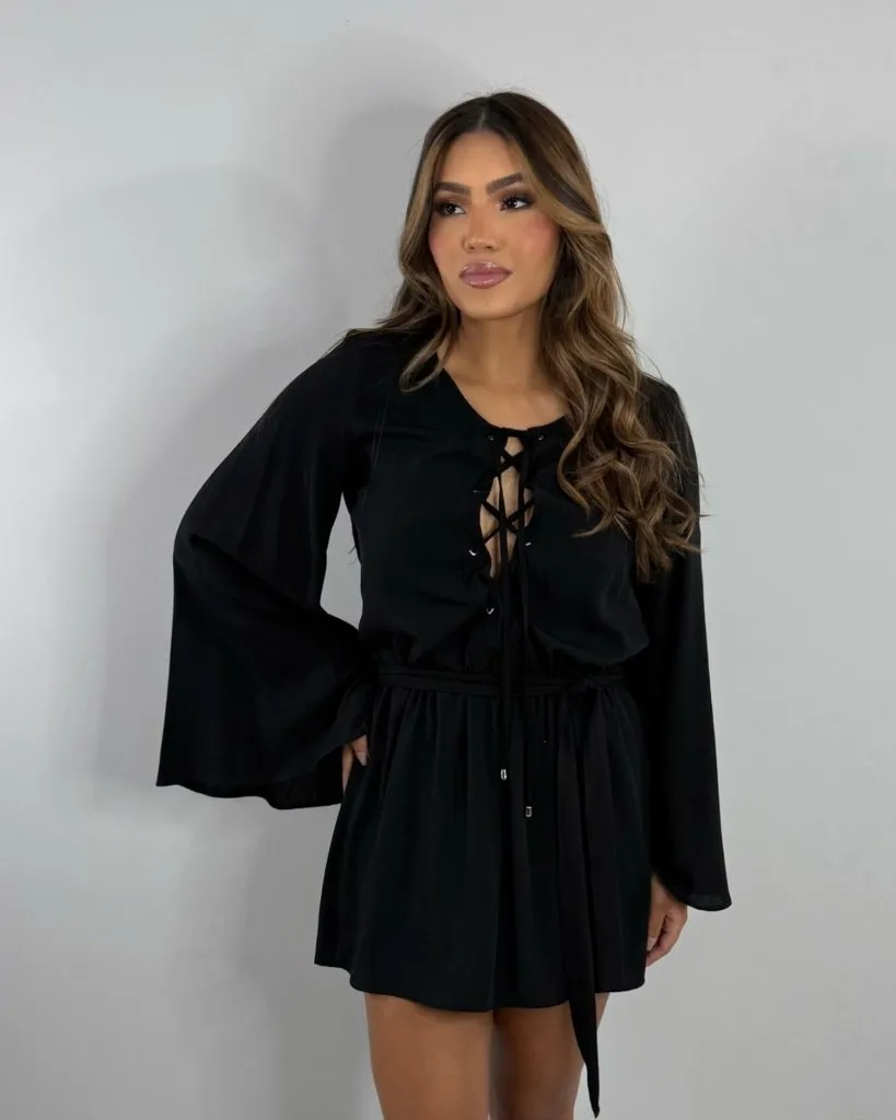 Vestido Glória - Preto