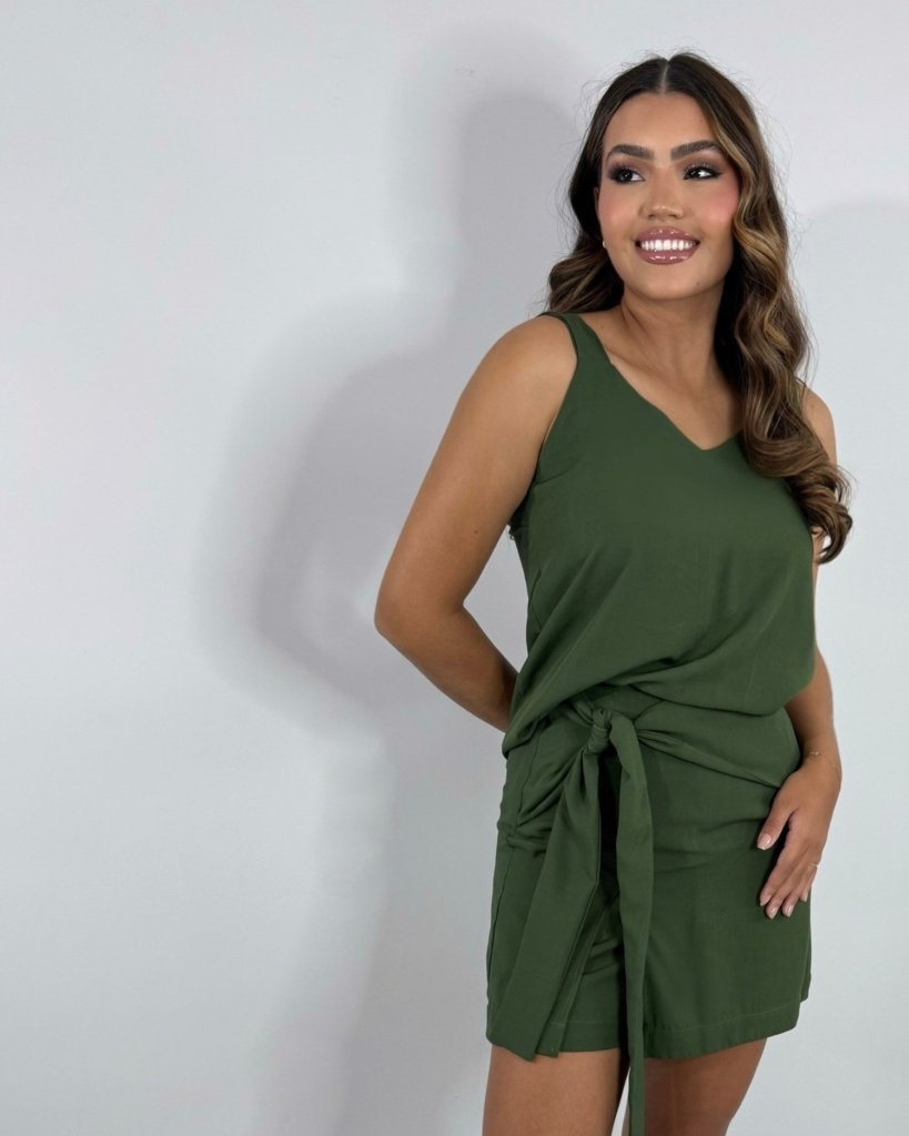Conjunto Glenda - Verde Militar