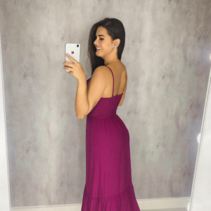 Vestido Jéssica Longo - Fúcsia - Image 2