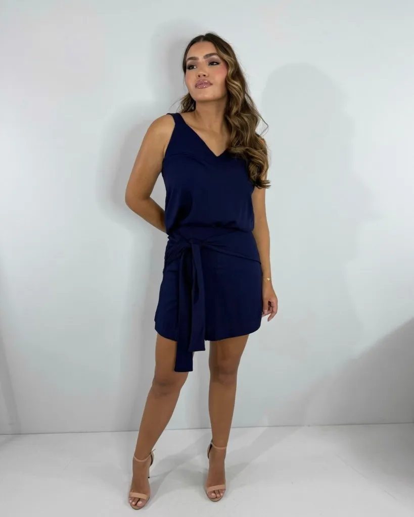 Conjunto Glenda - Azul Marinho