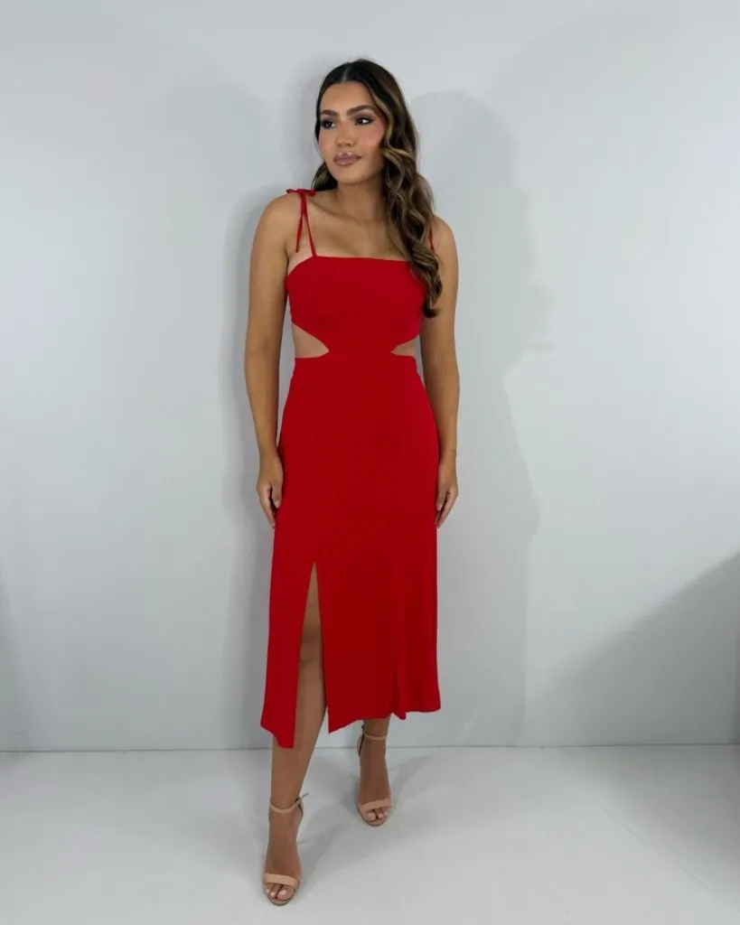 Vestido Amarilis - Vermelho