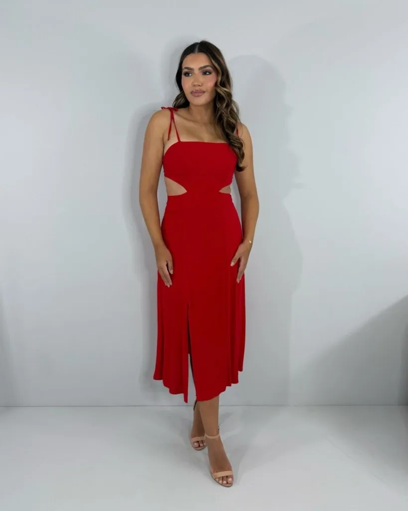 Vestido Amarilis - Vermelho