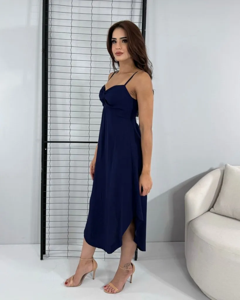 Vestido Agnes - Azul Marinho