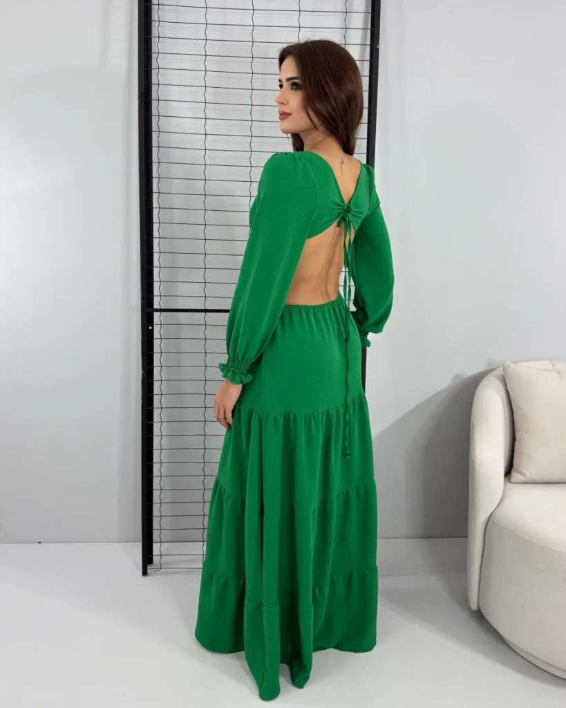 Vestido Rafaella - verde Bandeira