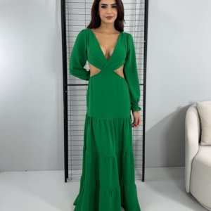 Vestido Rafaella - verde Bandeira - Image 1