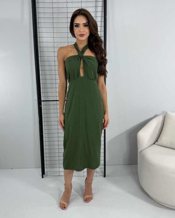 Vestido Sarah - Verde Militar - Imagem 5