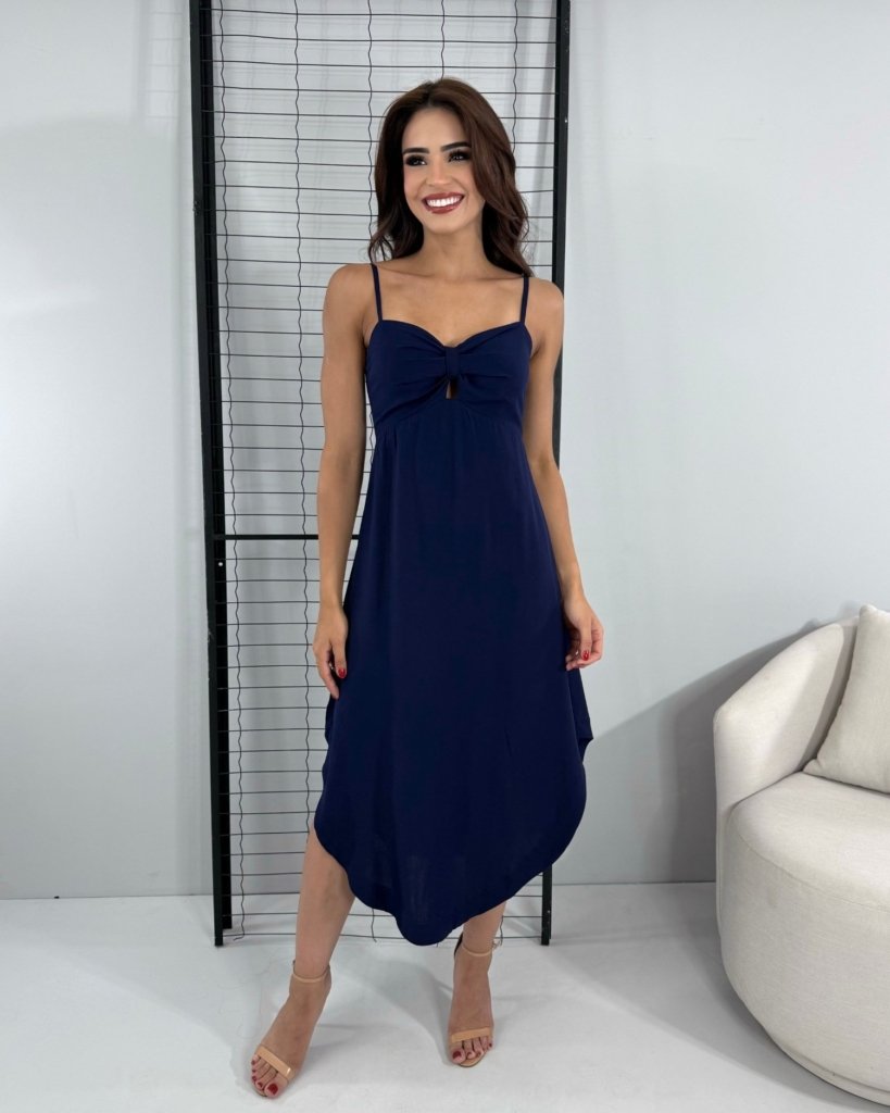 Vestido Agnes - Azul Marinho