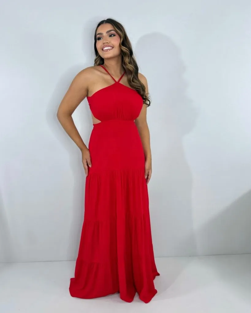 Vestido Ayla - Vermelho, foto 4