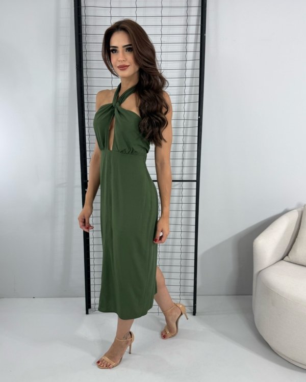 Vestido Sarah - Verde Militar - Imagem 2