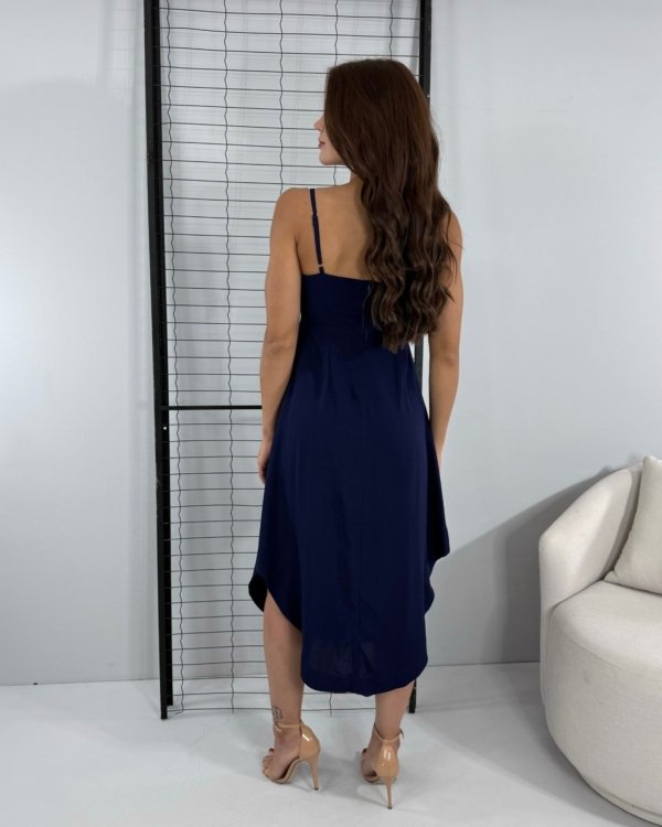 Vestido Agnes - Azul Marinho - Imagem 6