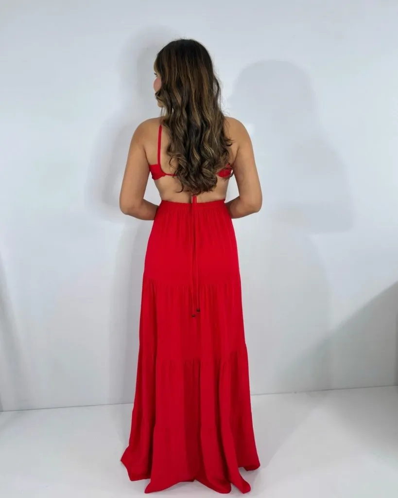 Vestido Ayla - Vermelho, foto 3