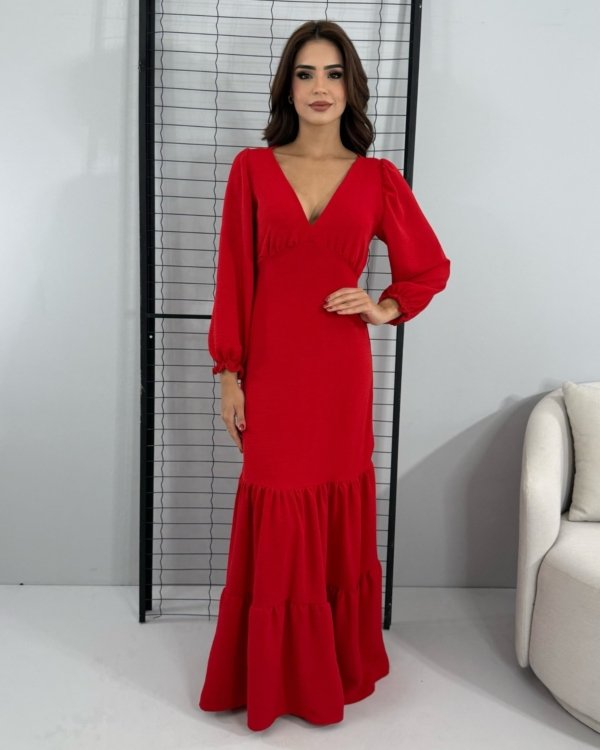 Vestido Mara - Vermelho - Imagem 3