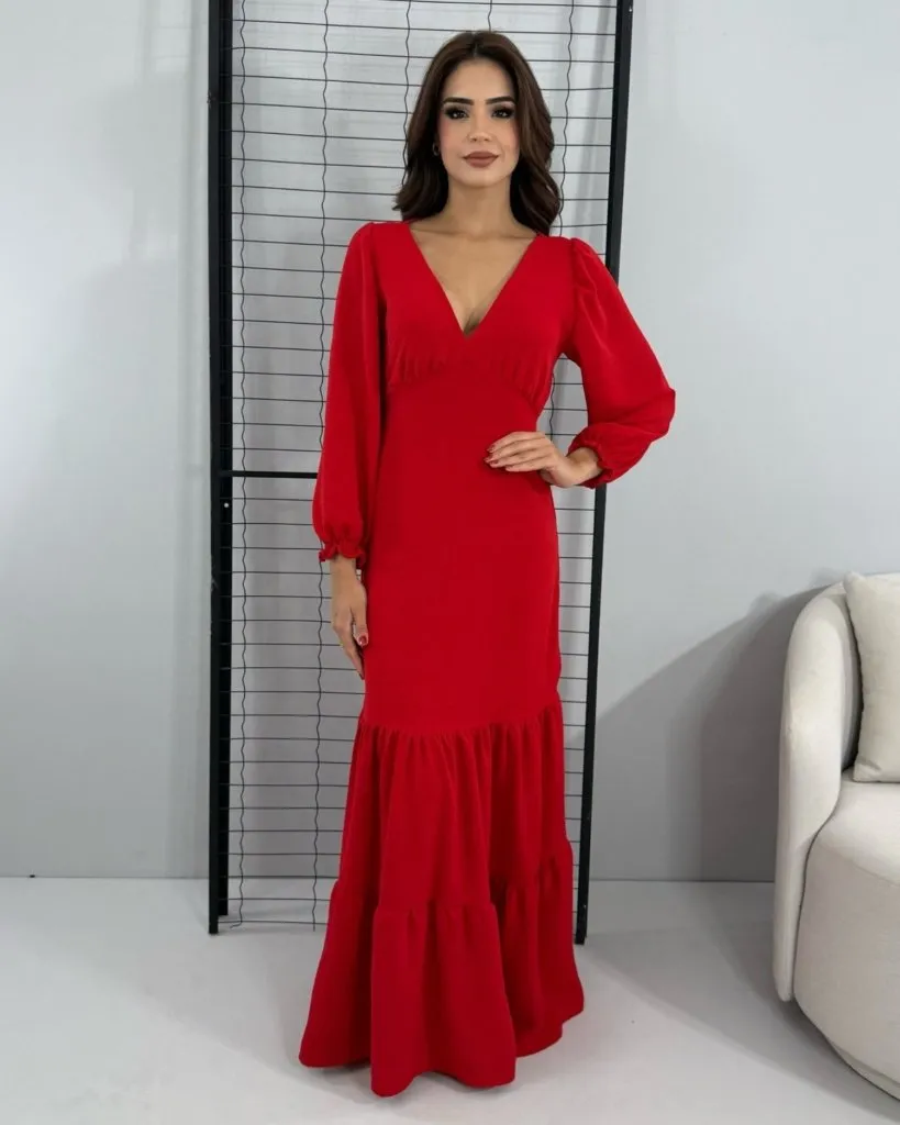 Vestido Mara - Vermelho, foto 3