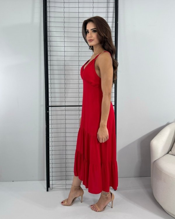 Vestido Madalena - Vermelho - Imagem 2