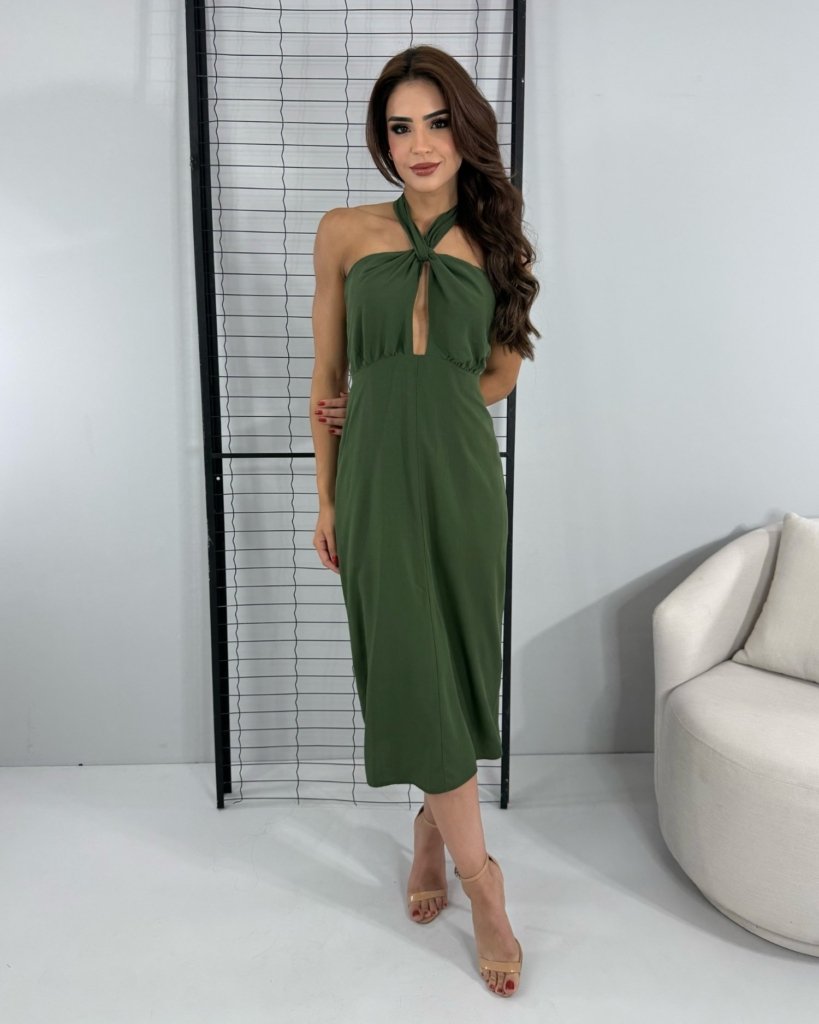 Vestido Sarah - Verde Militar