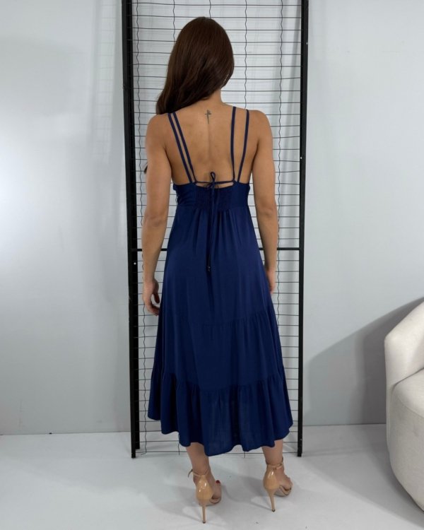 Vestido Madalena - Azul Marinho - Imagem 2