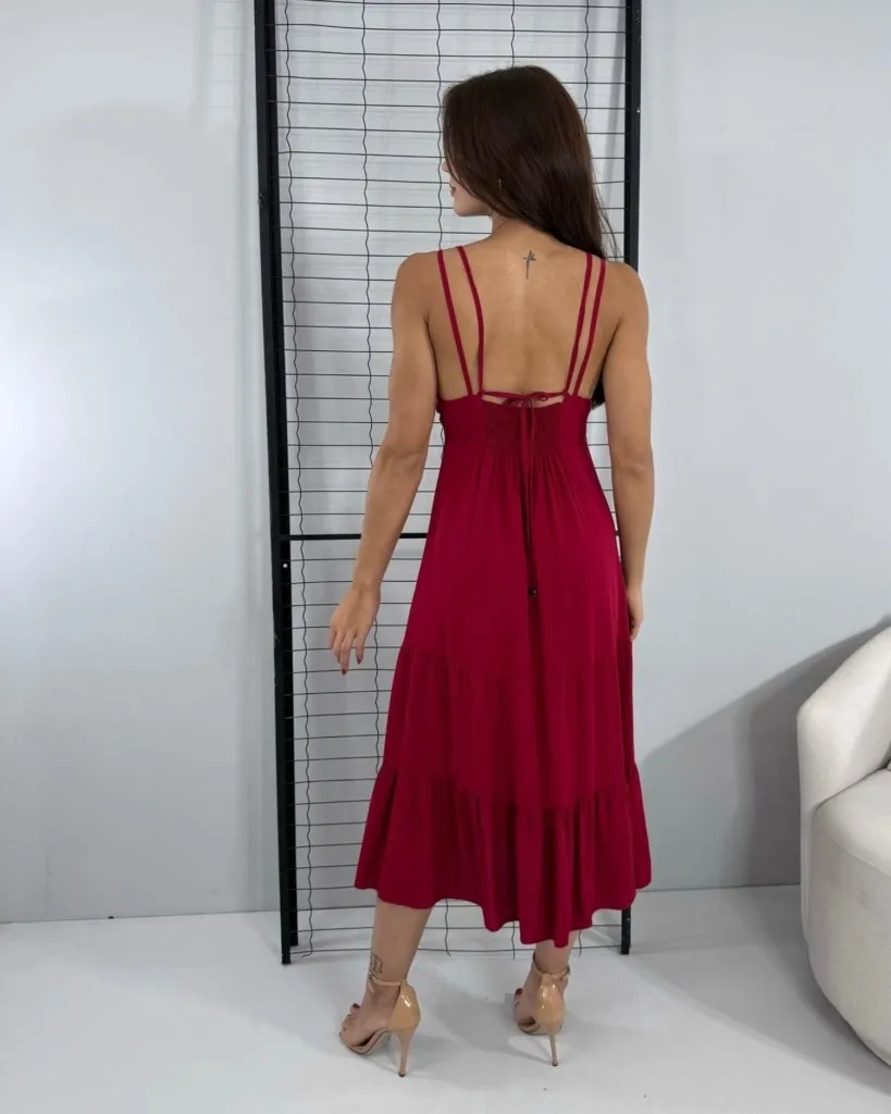 Vestido Madalena - Marsala, foto 3