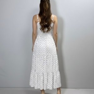 Vestido Jéssica Midi - Poá Fundo Branco - Image 4