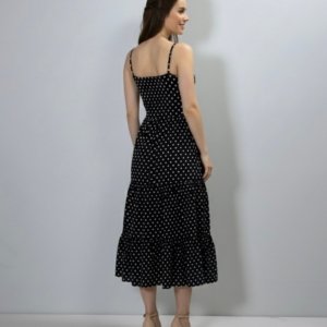 Vestido Jéssica Midi - Poá Preto - Image 5