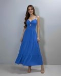 Vestido Jéssica Midi - Azul