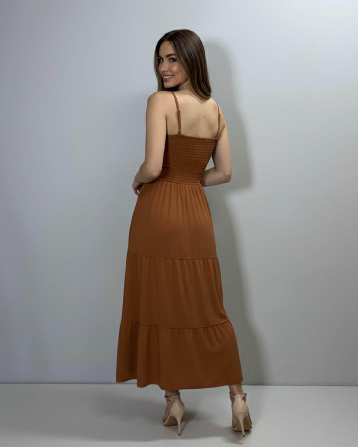 Vestido Jéssica Midi - Caramelo - Image 3