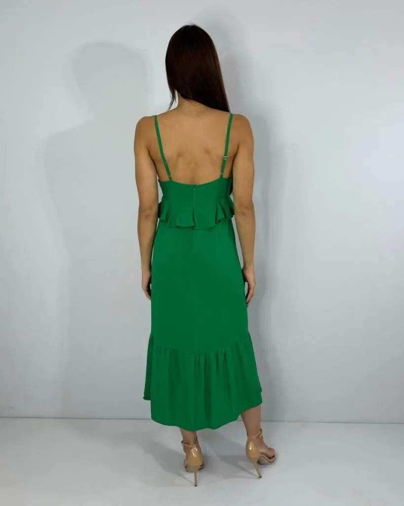 Vestido Maggie - Verde Bandeira