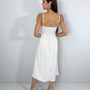 Vestido Karita - Poá Fundo Branco - Image 5