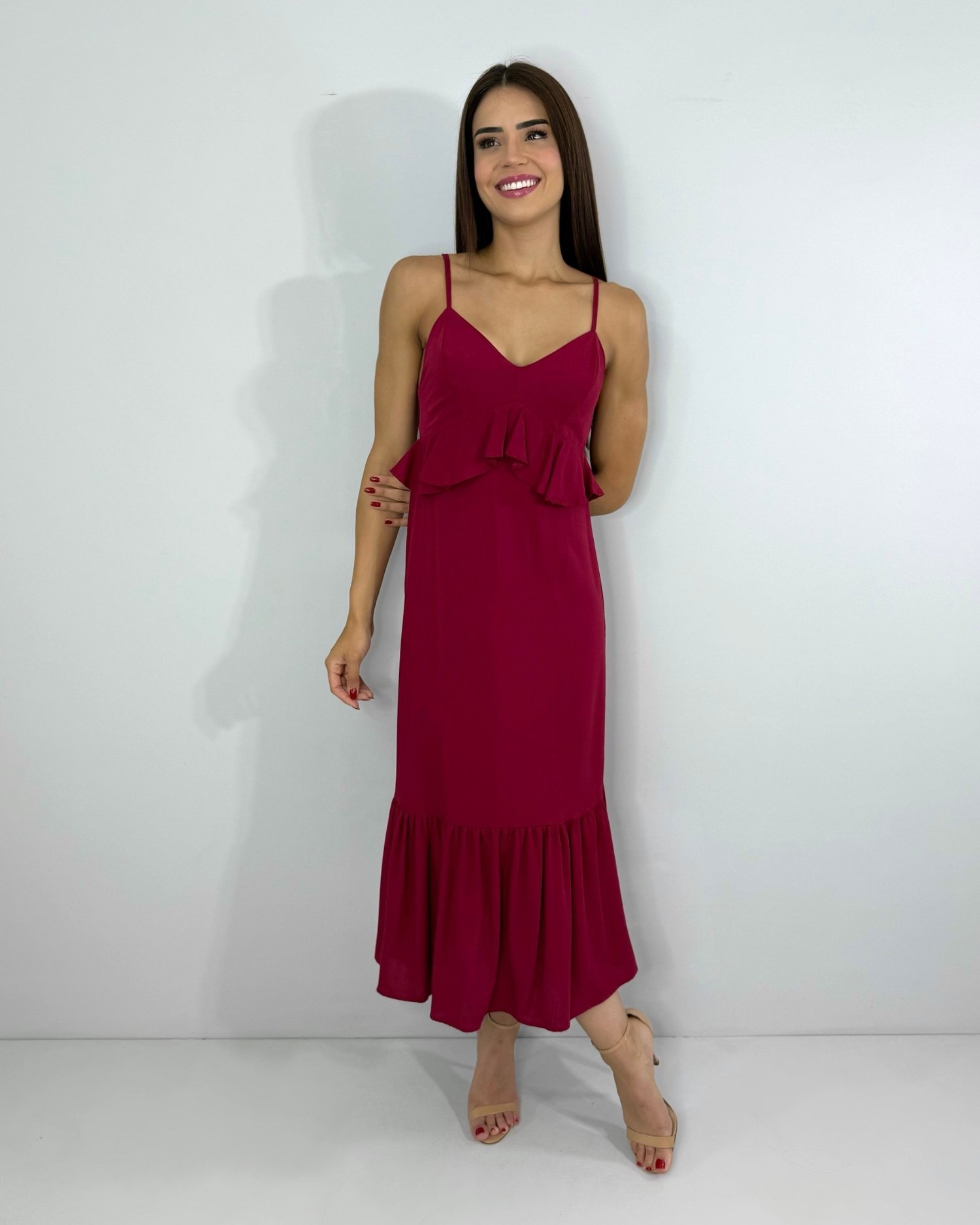 Vestido Maggie - Marsala - Image 1