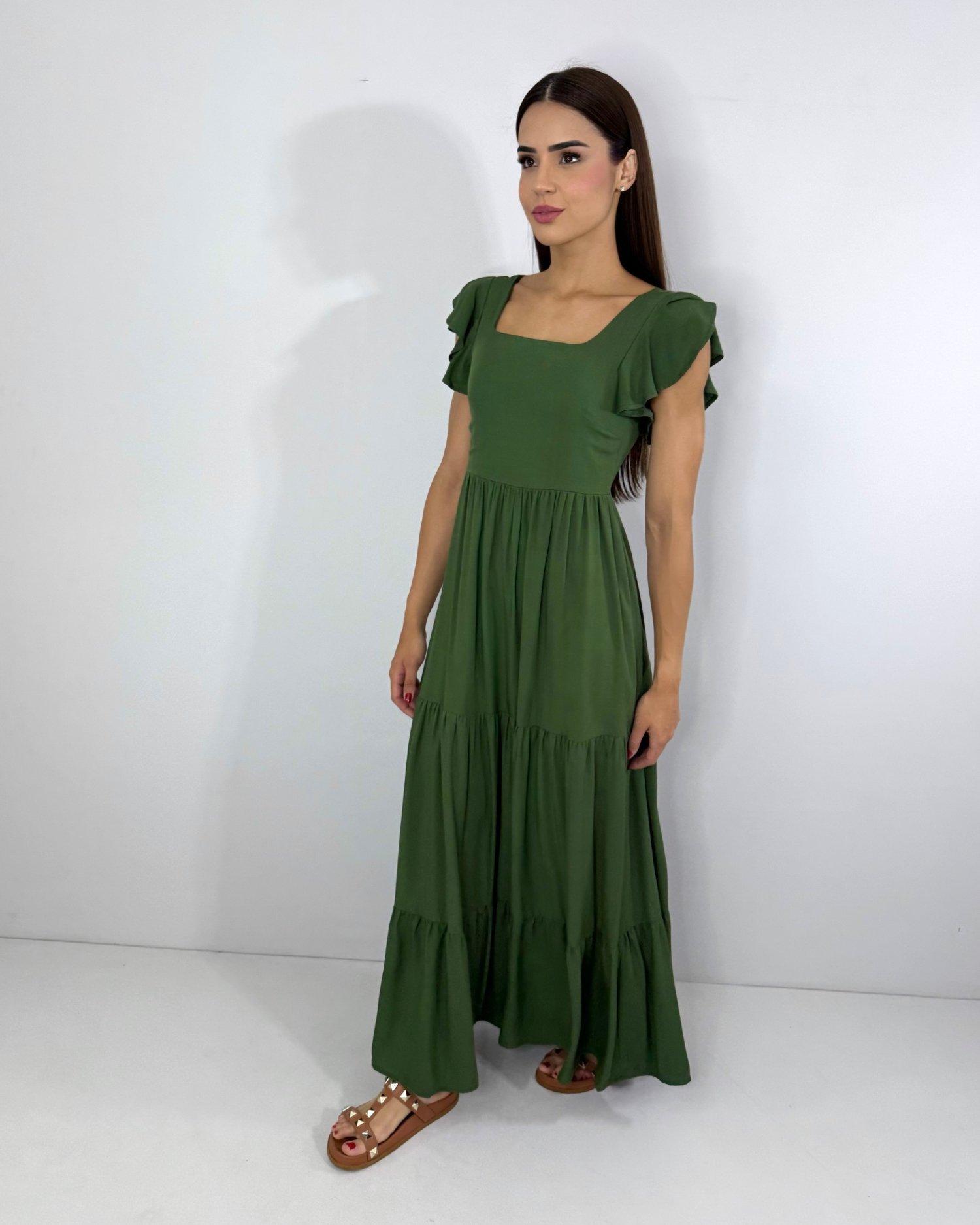 Vestido Tita - Verde Militar - Image 3